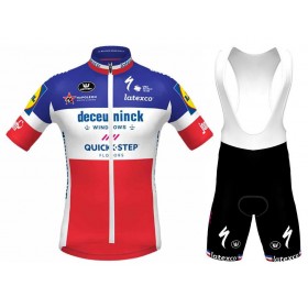 Fietskleding (Fietsshirt + Korte Koersbroek) 2021 Deceuninck–Quick–Step N001